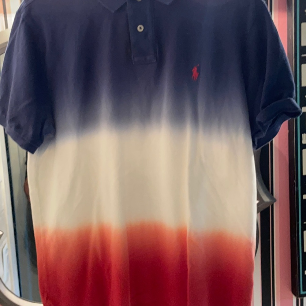 Polo Ralph Lauren polo shirt. Red, white and blue